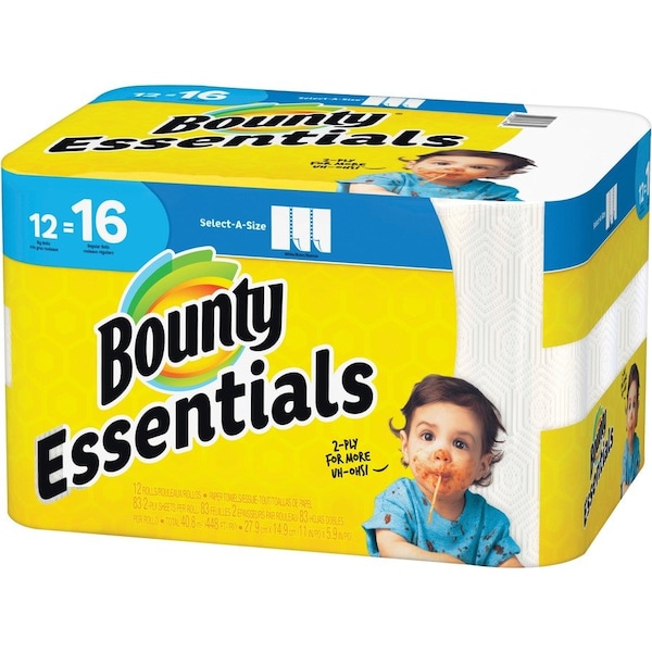 Bounty Select-A-Size Paper Towel Paper Towels, White